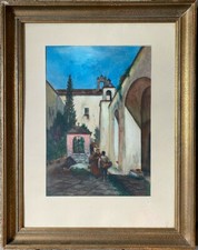 ::GEMÄLDE GASSE MEDITERRAN