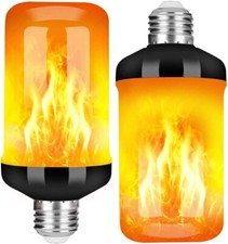 2/4x LED E27 Licht Fackel Feuer Lampe Flammen Effekt Glühbirne Flacker Birne Dek
