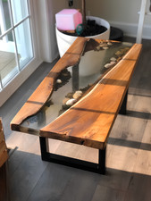 epoxid Harz Fluss Tisch Echtes