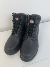Dickies schwarze Lederstiefel