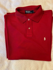 Polo by Ralph Lauren Herren Poloshirt Langarm Gr. L -rot