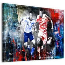 Fußball Leinwand Bild