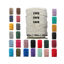 Makramee Garn 100% natürliche Baumwolle Baumwollgarn Garn für DIY recycelbar