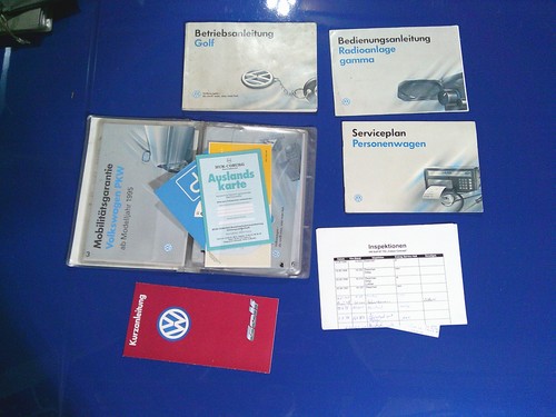 Golf bordmappe - vw,