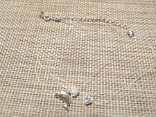 (01018) sehenswerte  Halskette - Delphin am Nylonband