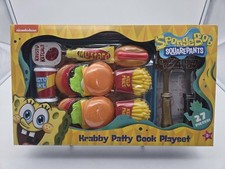SpongeBob Schwammkopf Krabby Patty Kochen Spielset 27 Stück Neu Kinder Spielzeug