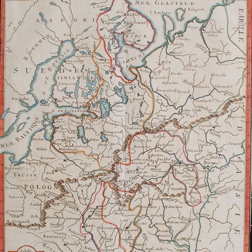 Historische landkarte baltikum - landkarte,