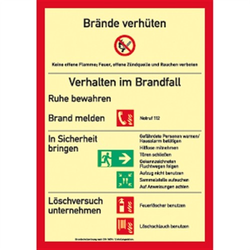 Schild brandschutzordnung ohne - schild, brandschutzordnung(ohne
