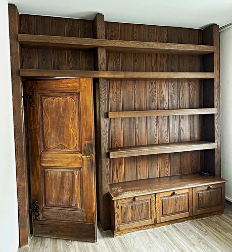 Eiche bücherregal mit - eiche,