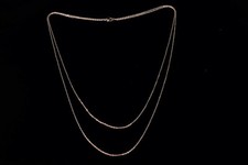 Gliederkette Ankerkette vergoldet dünn Doppelkette Edelstahl  Anhänger Herz