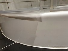 Duschdichtung gebogen
