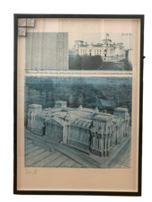 Originaler Christo Javacheff Vierfarbenoffset Druck Nr. 5 100cm x 70cm + Stoffst