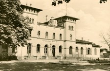 Großenhain, Berliner Bahnhof 1958, DDR-Fotopostkarte Sachsen, Verlag Reichenbach