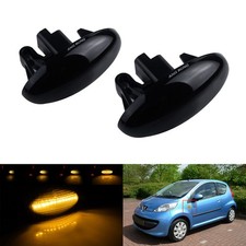 2x Schwarz Linse LED