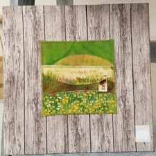 Textilkunst auf Malkarton mit