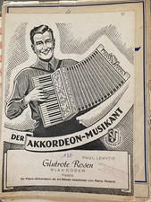 Glutrote Rosen Fox Paul Lekytie Reiny Roland  Solo Akkordeon Noten