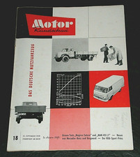 Motor Rundschau 18/58 Test Borgward Kofferwagen+ Pritsche,Magirus Saturn,MAN 415