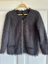 Marc Cain Cardigan – grau – mit Angora-Wolle Gr. 4 (40)