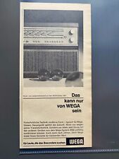 WEGA Stereo Lautsprecher Einheit 3000 Original 1964 Vintage Advert Werbung