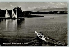 10471551 - 8221 Waging Waginger See Kajak Segelboote Hochstaufen Zwiesel