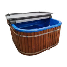 Badefass 200 Prestige quadratisch Fichte Holzofen Badezuber Whirlpool Hot Tub
