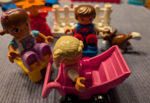 Lego duplo kinderwagen pink - duplo,