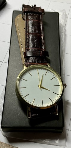 Goldfarbene herrenarmbanduhr - goldfarbene,
