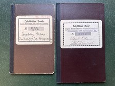 zwei alte Sparbücher