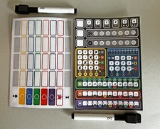 Laminierte Spielvorlagen für