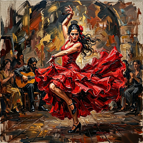 Spanische flamenco tänzerin - spanische,