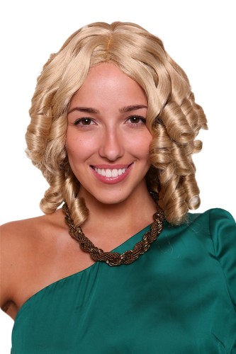 Perücke blond spirallocken - blond,
