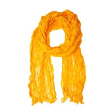 Knitterschal Halstuch Schal XXL gelb pagode Seide 180x90cm Crinkle