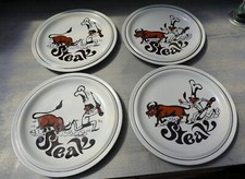 4 Goebel Oeslauer Manufaktur Steakteller Ø 26 cm Vintage