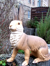 PRÄCHTIGER MAROLIN PAPPMASCHEE OSTERHASE CANDY CONTAINER GLASAUGEN 38cm OVP