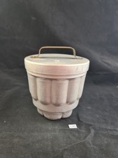 Puddingform Wasserbad 2 Liter Metall antik alt