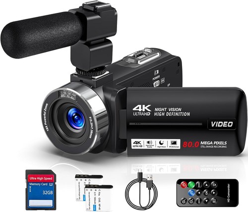 Delmodes videokamera 80mp - 4k,