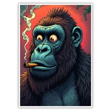 Affe Bild Humor A4 Kunstdruck