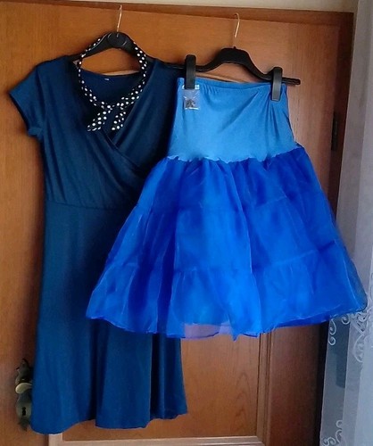 Damen rockabilly style blau - style, ,