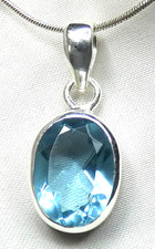 Blautopas anhänger 925 - 💎,