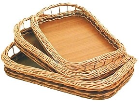 Tablettkorb aus weide größe - weide,