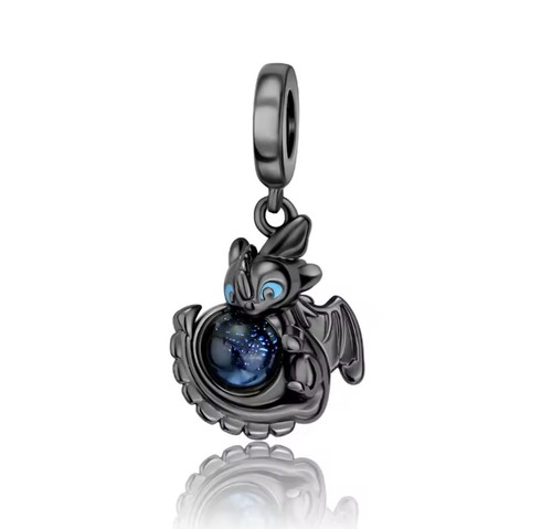 Schwarz baby drache - schwarz, charm