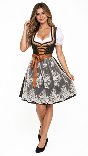 Dirndl midi schwarz - dirndl,