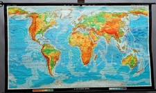 Schulwandkarte Rollbild Unsere Erde Weltkarte Meeresstroeme