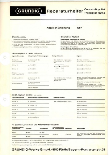 Grundig service manual - grundig,