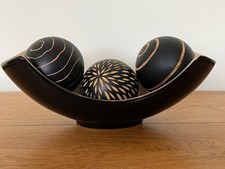 Dekoschale mit holzkugeln - mit,