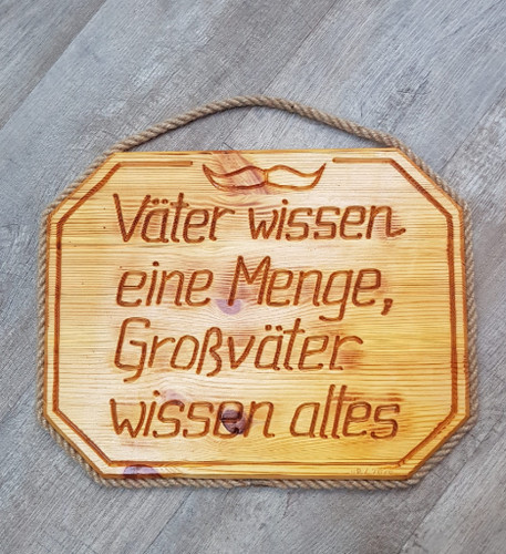 Holzschild spruch deko - spruch,