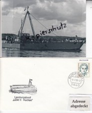 LCM 11 , Landungsboot LCM 11 HUCHEN , Bundesmarine, Beleg+Foto, Schiffspost 1988