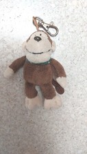 Nici Bastelidee Affe Äffchen Schlüsselanhänger 10 cm mit Karabinerhaken braun Sm