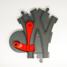 1x LEGO® DUPLO® Eisenbahn Schienen Weiche dark bluish gray 51943 dunkel-blaugrau