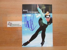 Original Autogramm Anni Friesinger Eisschnelllauf /// Autogramm Autograph 258369
